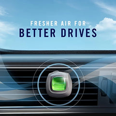 Febreze Car Air Freshener Vent Clip Linen & Sky Scent, .06 oz. Car Vent Clip, 2 clips, 2 Packs