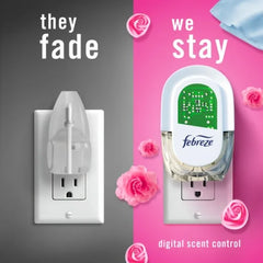 2X-Febreze Fade Defy Plug Downy April Fresh Scent Air Freshener Refill - 3 ct
