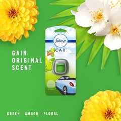 Febreze Car Air Freshener Vent Clip Gain Original Scent, 06 oz. Car Vent Clip, 2 Count, 4 Pack