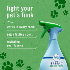 Pack of 4 Febreze Odor-Fighting Fabric Refresher, Pet Odor Fight, 23.6 fl oz (packaging may vary)