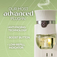 Air Wick Vibrant Plug-In Scented Oil Air Freshener Warmer Refills, White Sage and Mahogany, 5 Count