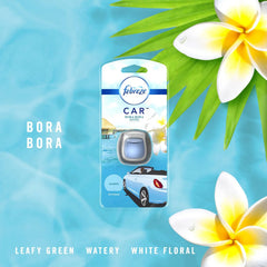 Febreze Car Odor Eliminating Air Freshener Vent Clip, Bora Bora Waters Scent, 2 Count