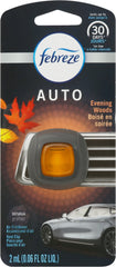 Febreze AUTO Odor-Eliminating Car Freshener Vent Clip Evening Woods, .06 oz. Car Vent Clip
