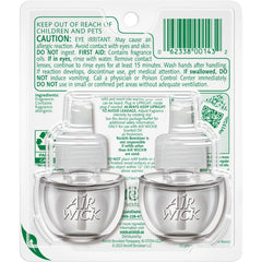 Air Wick Vibrant Plug-In Scented Oil Air Freshener Warmer Refills, White Gardenia and Plumeria, 2 Count