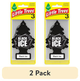 Little Trees Air Freshener Black Ice Fragrance 3-Pack