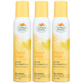 Citrus Magic Odor Eliminating Air Freshener Spray, Tropical Lemon, 3-Ounce, Pack of 3