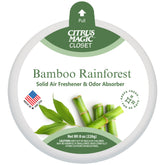 Citrus Magic For Closets Odor Absorbing Solid Air Freshener, Bamboo Rainforest, 8 oz