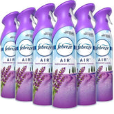 Febreze AIR, Mediterranean Lavender, 8.8 oz Aerosol Spray, 6/Carton, Each