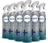 Febreze Air Freshener Heavy Duty Spray, Odor Fighter, Crisp Clean, 8.8 oz (Pack of 6)