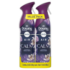 Febreze Air Freshener Spray, Odor-Fighting Room Spray, Downy Calm, 8.8oz, 2 Count (Pack of 2)