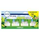 Febreze Plug In Air Freshener, Odor-Fighting Scented Oil Refill, Gain, (2 Pack of 4 Refills)
