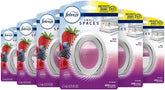 Febreze Small Spaces Air Freshener Wild Berries Odor Eliminator for Strong Odors (Pack of 6)