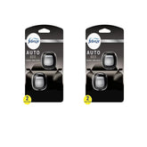 Febreze Vent Clip Car Air Freshener, Odor Eliminator, AUTO Noir Scent, 2 CLIPS, 2 Packs