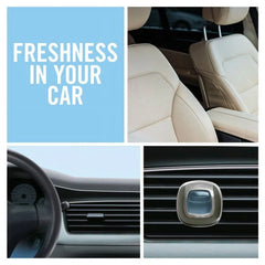 Febreze Vent Clip Car Air Freshener, Up to 30 Days, Eliminates tough lingering odours, Cotton Fresh Scent, 2 Pack
