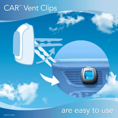 Febreze Car Air Freshener Vent Clip Gain Original Scent, 06 oz. Car Vent Clip, 2 Count, 6 Pack