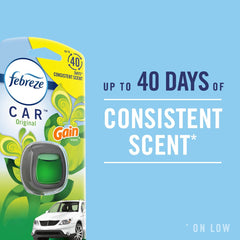 Febreze Car Air Freshener Vent Clip - Gain Original Scent - 0.13 fl oz/2pk