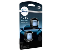 Febreze Midnight Storm Car Air Freshener Vent Clip, 2-Pack