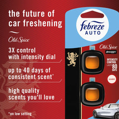 (2 pack ) Febreze AUTO Car Air Freshener, Odor-Fighting Car Vent Clip, Old Spice Swagger, 2 Count