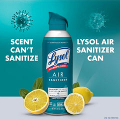 Lysol Air Sanitizer Spray + Odor Eliminator for Home & Office, Sanitizing Air Spray, Simple Fresh Scent, 10 oz (Pack of 3)