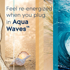 Glade PlugIns Scented Oil 5 Refills, Air Freshener, Aqua Waves, Essential Oil Infused Wall Plug In, 3.35 FL oz, Pack of 5