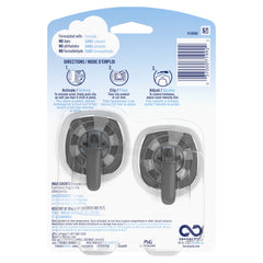 Febreze Auto Odor-Eliminating Car Freshener Vent Clip, Evening Woods, .06 oz, 2 Pack