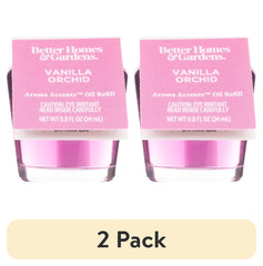 (2 pack) Better Homes & Gardens Aroma Accents Oil Refill, Vanilla Orchid