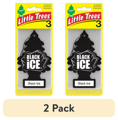 Little Trees Air Freshener Black Ice Fragrance 3-Pack
