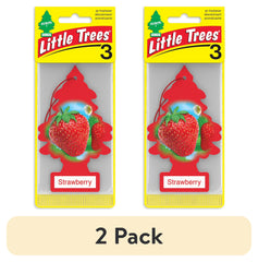 Little Trees Air Freshener Strawberry Fragrance 3-Pack