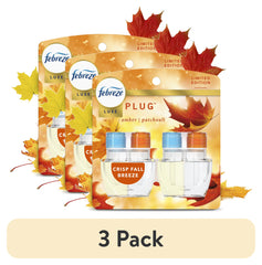 Febreze Plug Refill Odor-Fighting Air Freshener Crisp Fall Breeze Scent, 2 Count, 0.87 fl oz Each