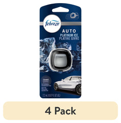 Febreze AUTO Car Air Freshener, Odor-Fighting Car Vent Clip, Platinum Ice