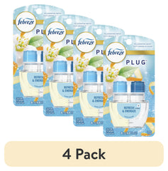 Febreze Plug In Air Freshener, Odor-Fighting Scented Oil Refill, Refresh & Energize, 1 Refill