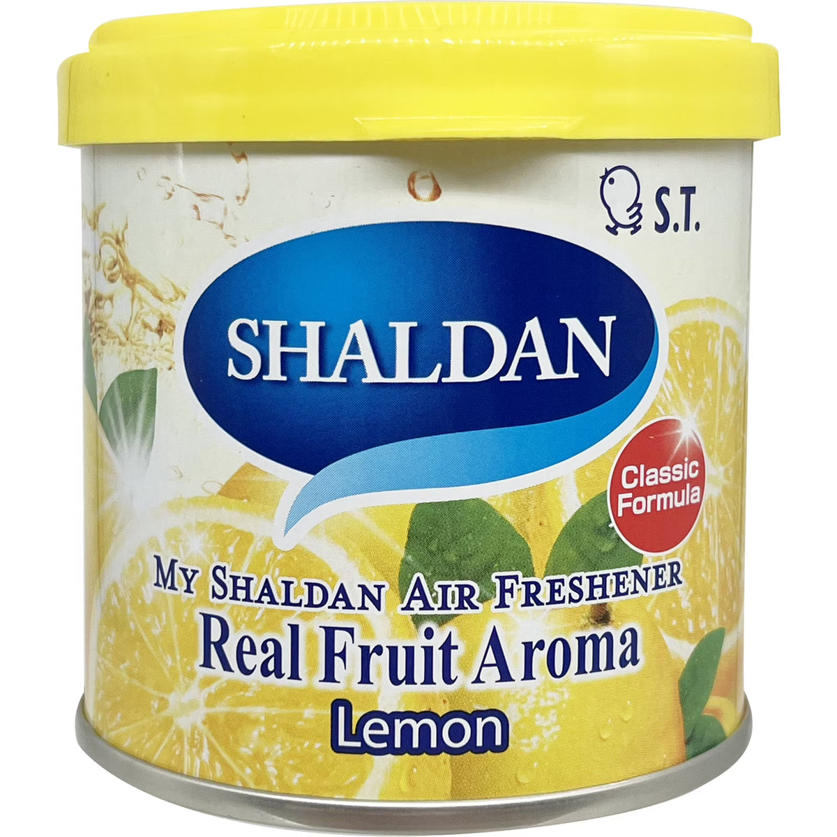 80g Yellow Limonene Gel Can Room / Car Air Freshener with Lemon Scent