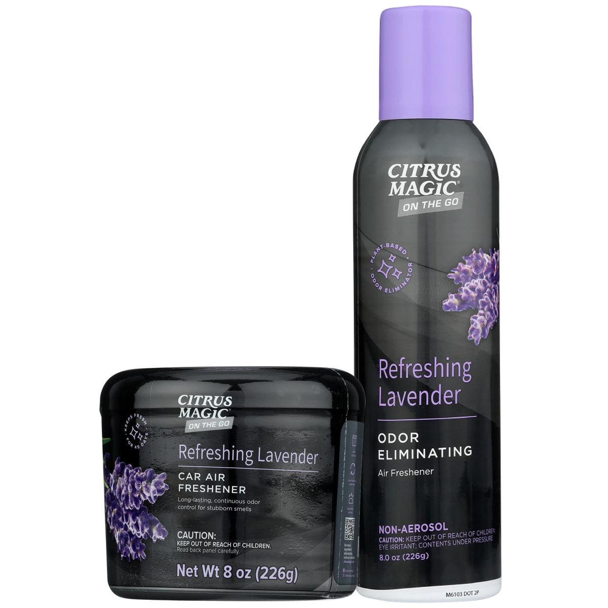 Citrus Magic On the Go Odor Eliminating Spray and Solid Air Freshener, Tropical Citrus