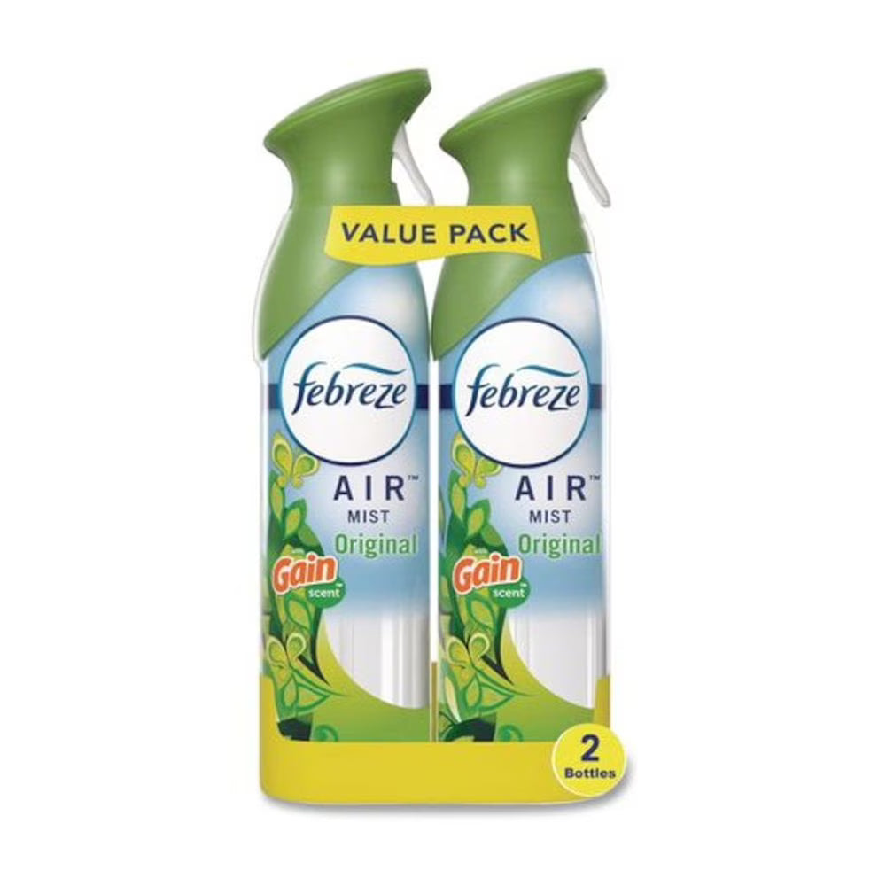 Febreze AIR, Gain Original, 8.8 oz Aerosol Spray, 2/Pack, 3 Packs/Carton