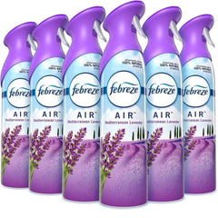 Febreze AIR, Mediterranean Lavender, 8.8 oz Aerosol Spray, 6/Carton, Each
