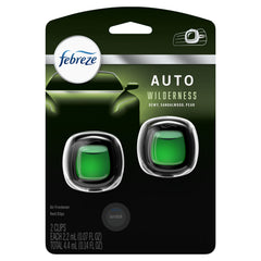 Febreze Auto Odor-Eliminating Car Freshener Vent Clip Lush, .07 oz, 2 Pack