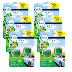 Febreze Car Air Freshener Vent Clip Gain Original Scent, 06 oz. Car Vent Clip, 2 Count, 6 Pack