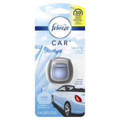 Febreze Car Vent Clip Linen & Sky Air Freshener (Pack of 4)