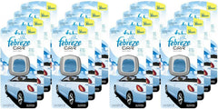 Febreze Car Vent Clips Air Freshener and Odor Eliminator, Linen and Sky -16 Pack