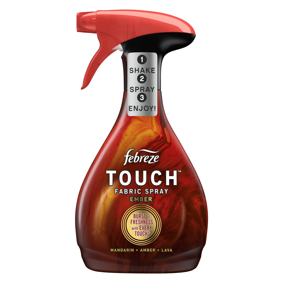 Febreze Fabric Spray Air Freshener, Odor-Fighting Fabric Refresher, Ember, 16.9 fl oz