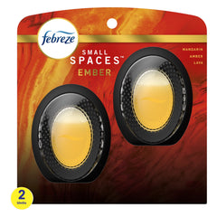 Febreze Odor Fighter Small Spaces Air Freshener Ember, .25 oz., Pack of 2