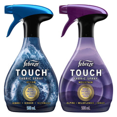 Febreze Touch Fabric Spray, Ocean & Mountain Scents, 16.9 oz, 2-Pack