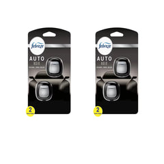 Febreze Vent Clip Car Air Freshener, Odor Eliminator, AUTO Noir Scent, 2 CLIPS, 2 Packs