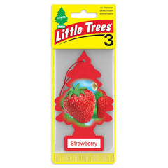 Little Trees Air Freshener Strawberry Fragrance 3-Pack